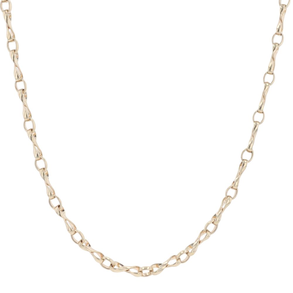 9ct Yellow Gold Infinity Chain 22