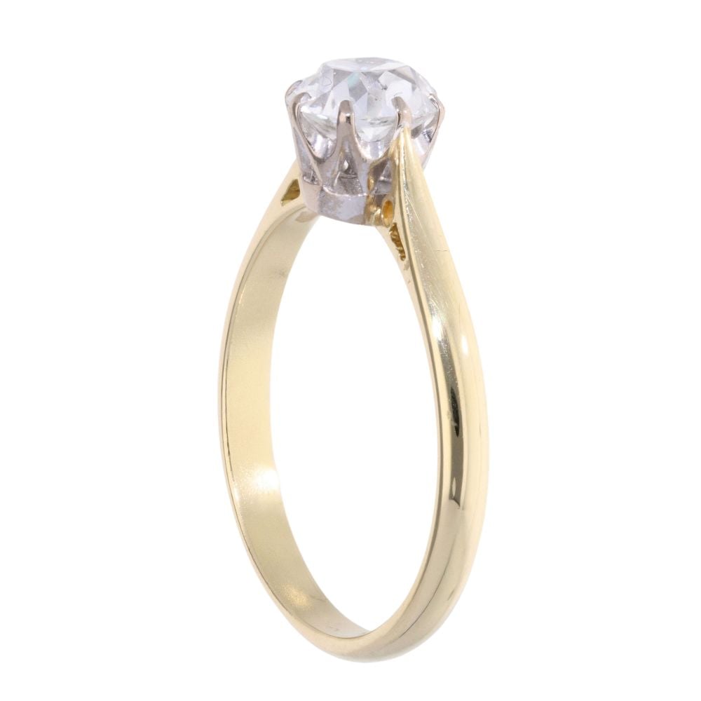 18ct Yellow Gold 0.95ct Diamond Solitaire Ring