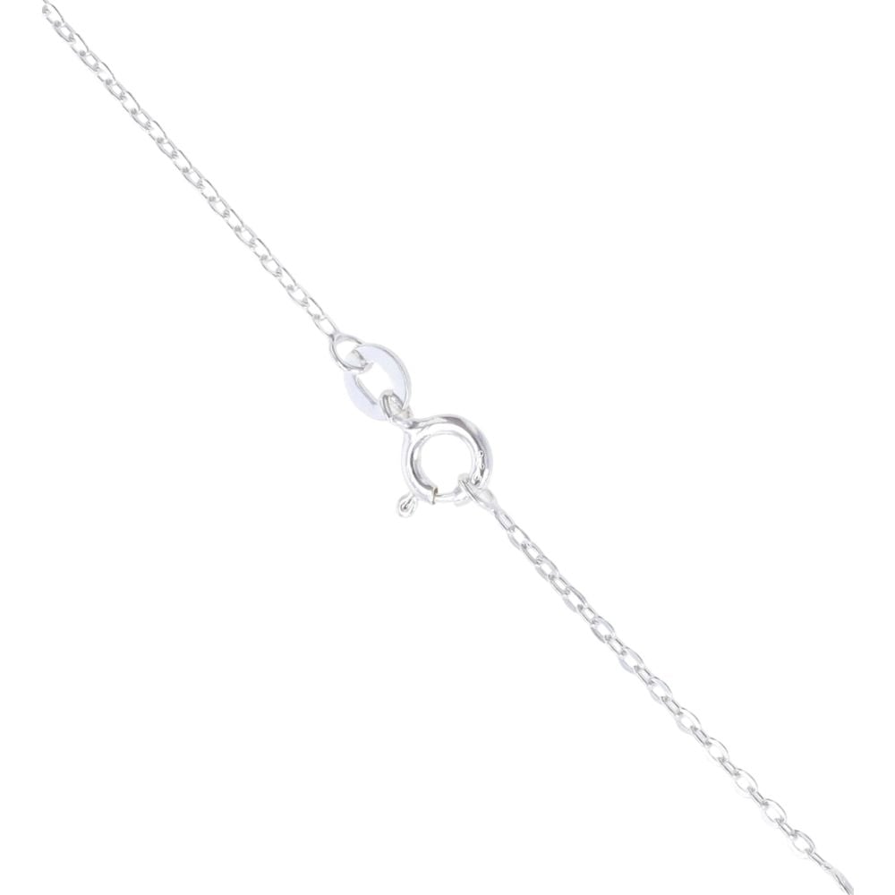 Silver Patterned Locket and Chain 18" By Icesia