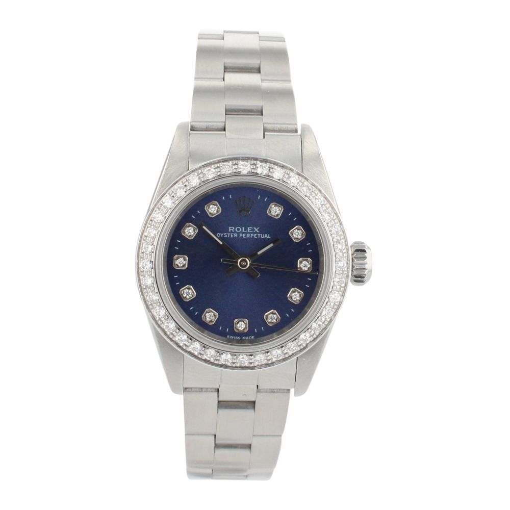 Rolex Custom Oyster Perpetual Pre Owned Watch Ref 67194
