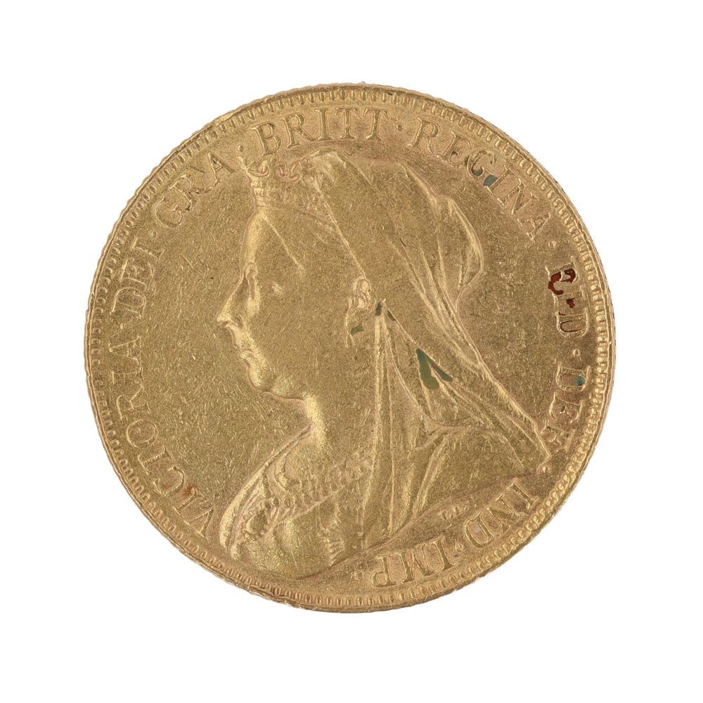 1900 Victoria Full Sovereign Coin