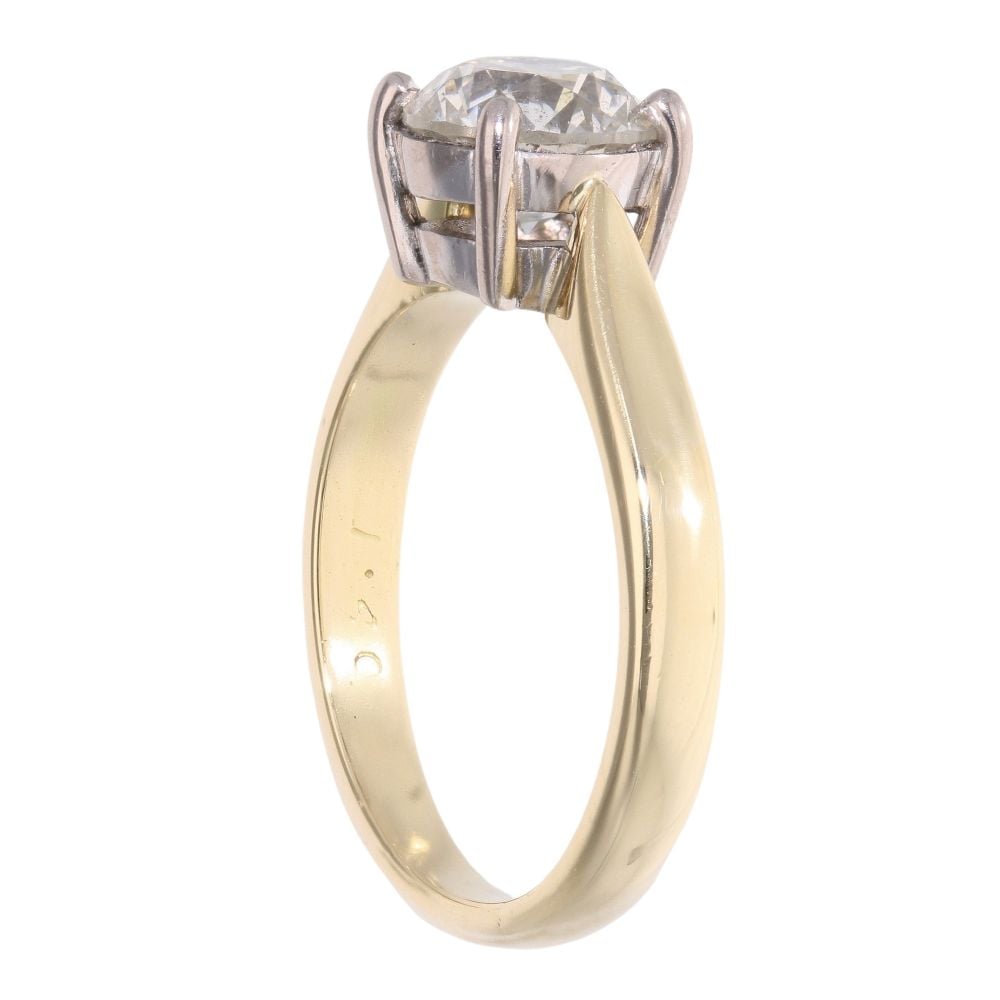 18ct Yellow Gold 1.75ct Diamond Solitaire Ring