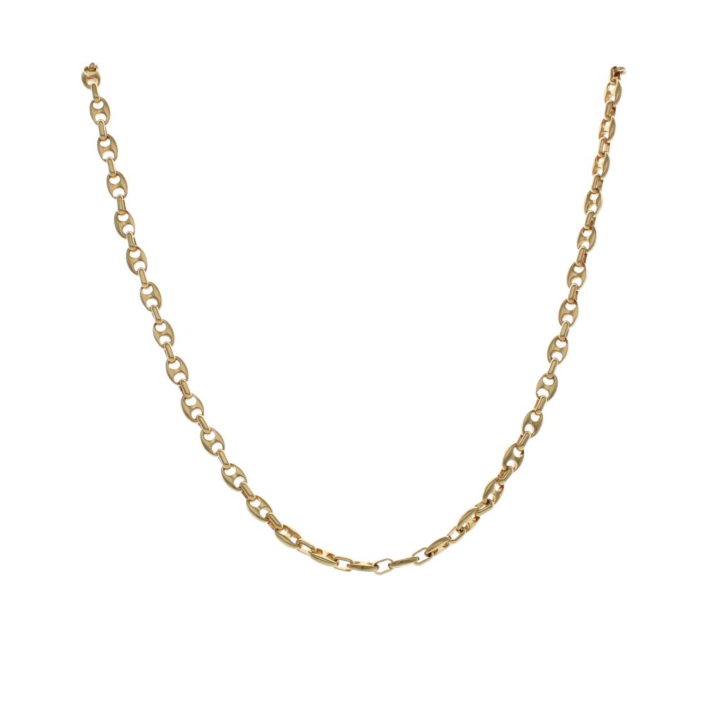 18ct Yellow Gold Button Chain 36" Ramsdens Jewellery