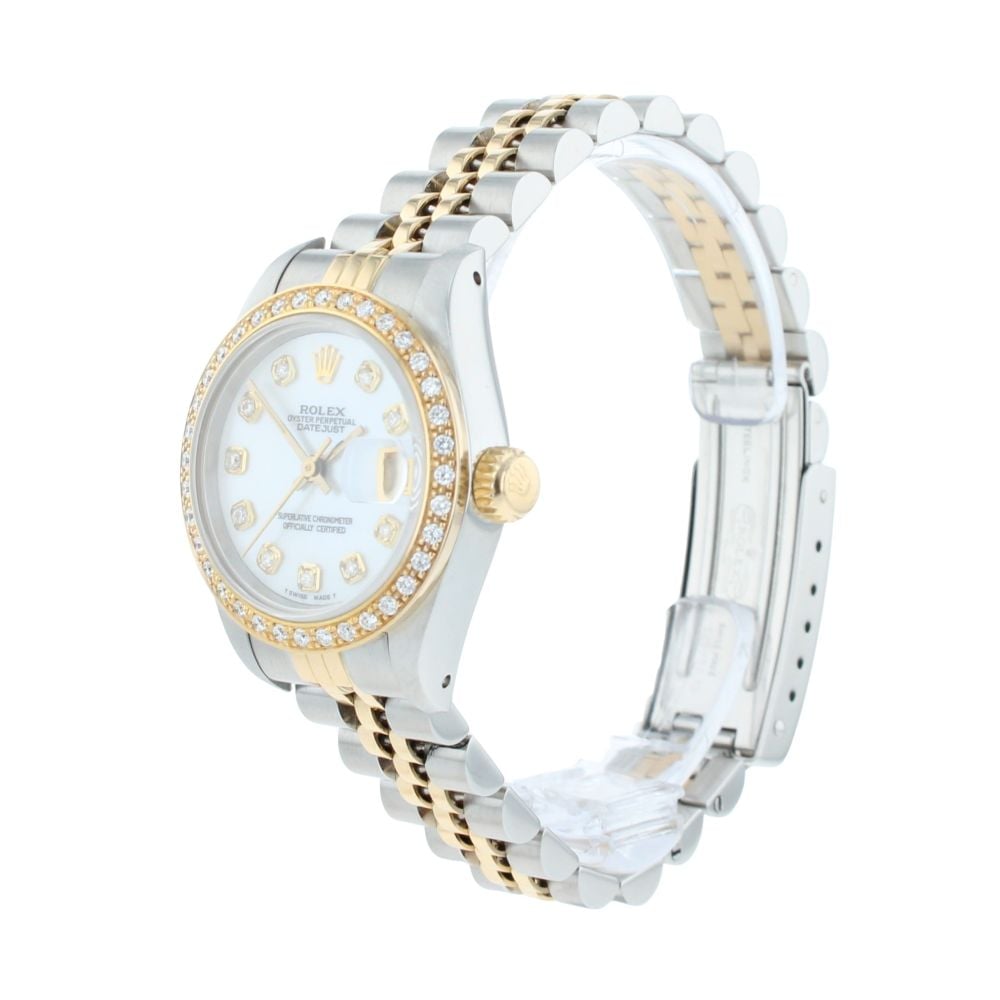 Rolex Custom Datejust Pre Owned Watch Ref 69173