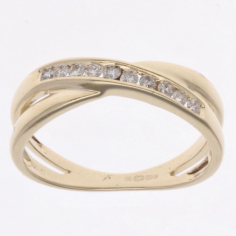 9ct Yellow Gold/ 18ct Yellow Gold/ 2.2mm Grain Set Diamond Wedding/eternity Ring, Diamonds 1/2 Around the Ring, Sizes H-S, Hallmarked