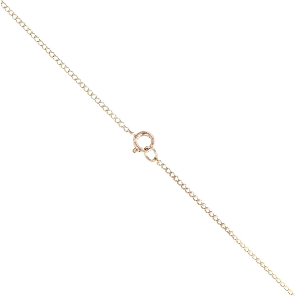 9ct Yellow Gold Patterned Cross Pendant and Chain 20"