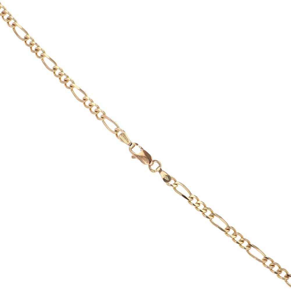 18ct Yellow Gold Figaro Chain 18"