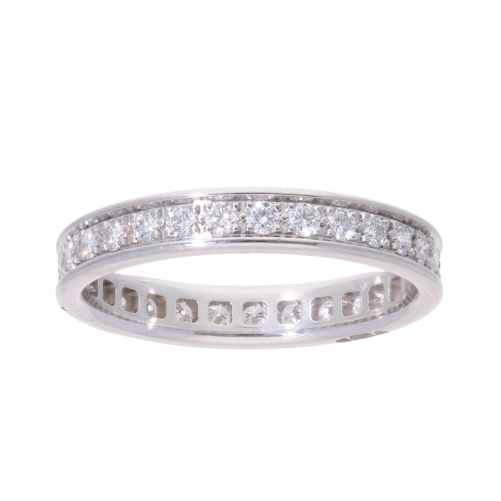 18ct White Gold Diamond Full Eternity Ring Ramsdens Jewellery