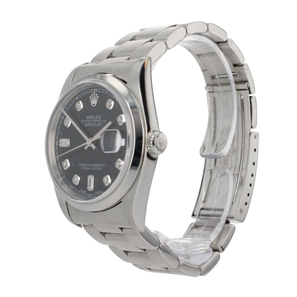 Rolex Custom Datejust Pre Owned Watch Ref 16200