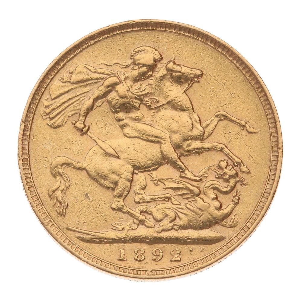 1892 Victoria Full Sovereign Coin