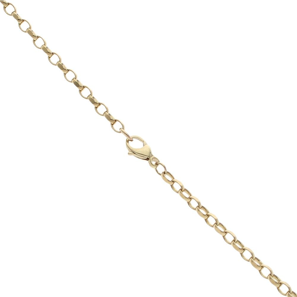 9ct Yellow Gold Celtic Cross Pendant and Chain 18"