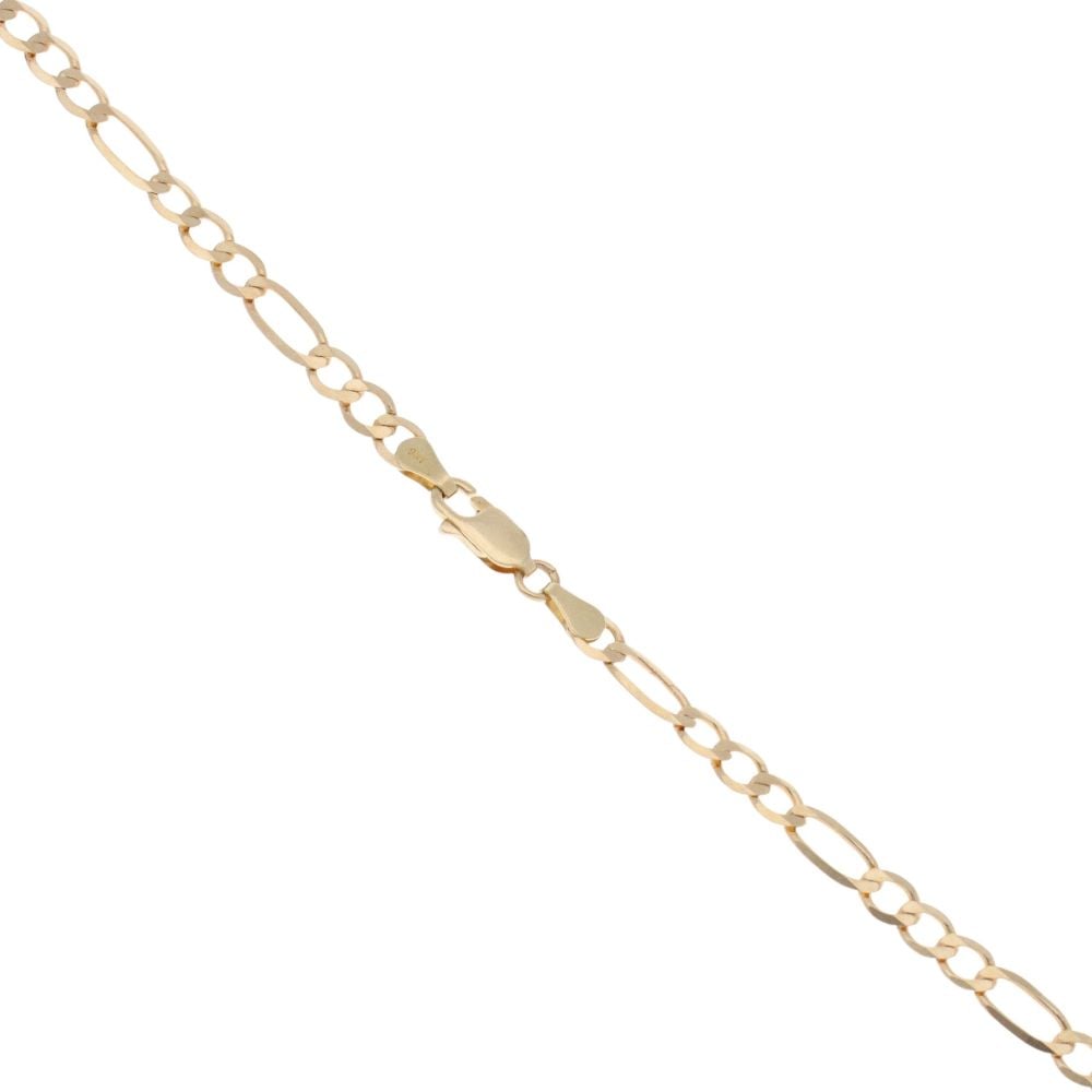 9ct Yellow Gold Figaro Chain 18"