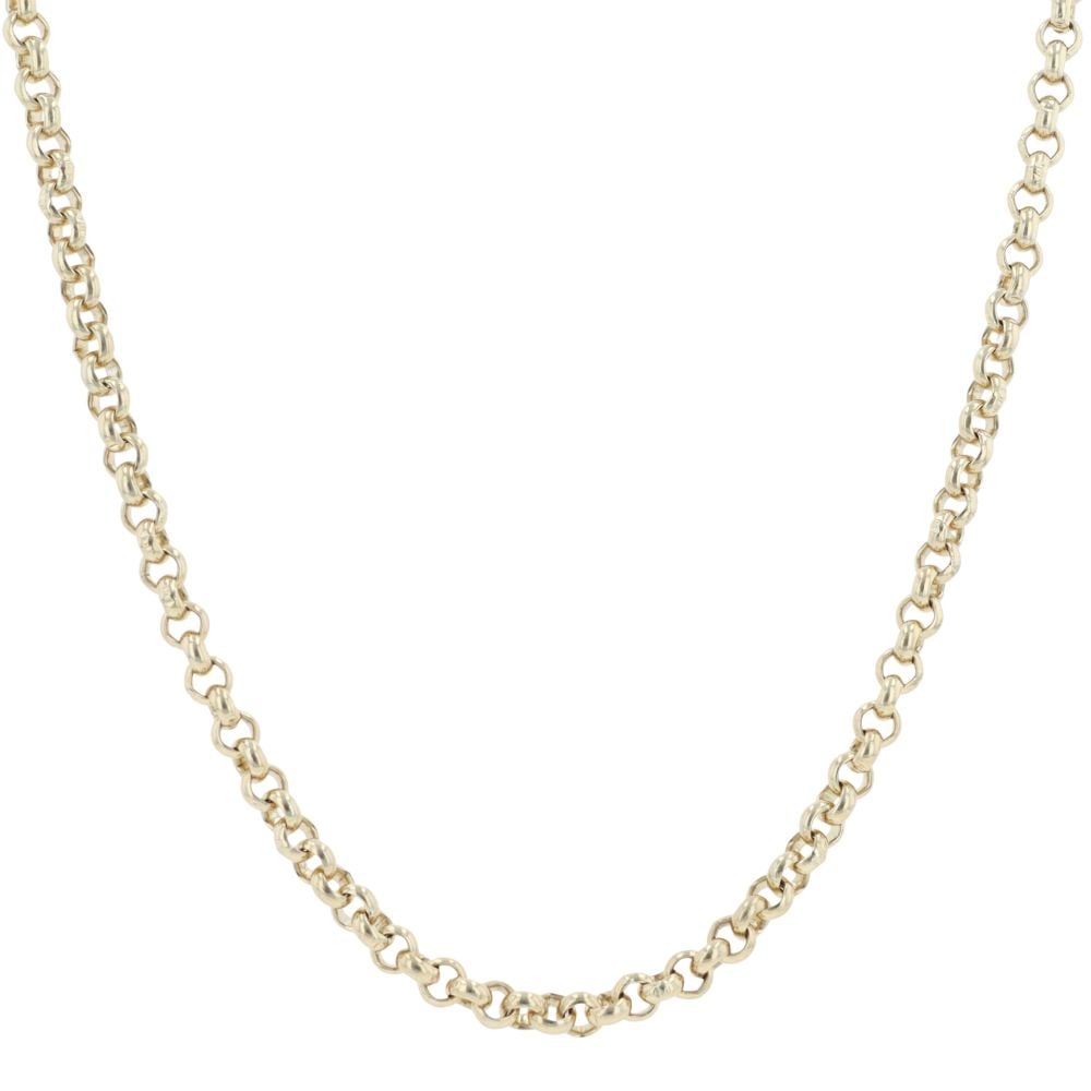 9ct Yellow Gold Belcher Chain 18"