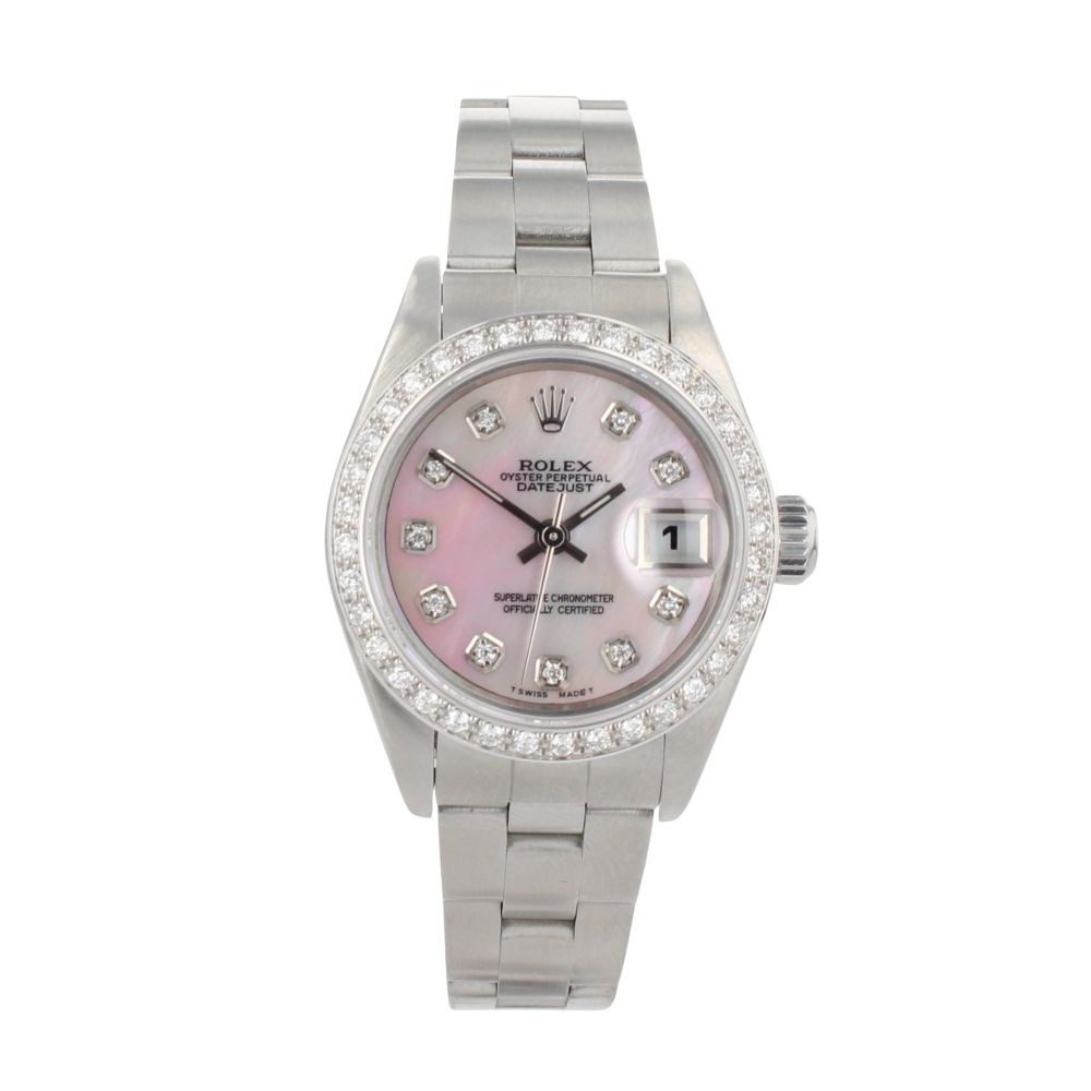 Rolex Custom Oyster Perpetual Date Pre Owned Watch Ref 79160 Ramsdens