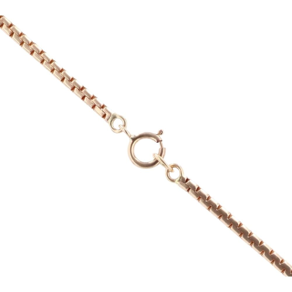 9ct Yellow Gold 0.05ct Diamond And Ruby Pendant And Chain 16"