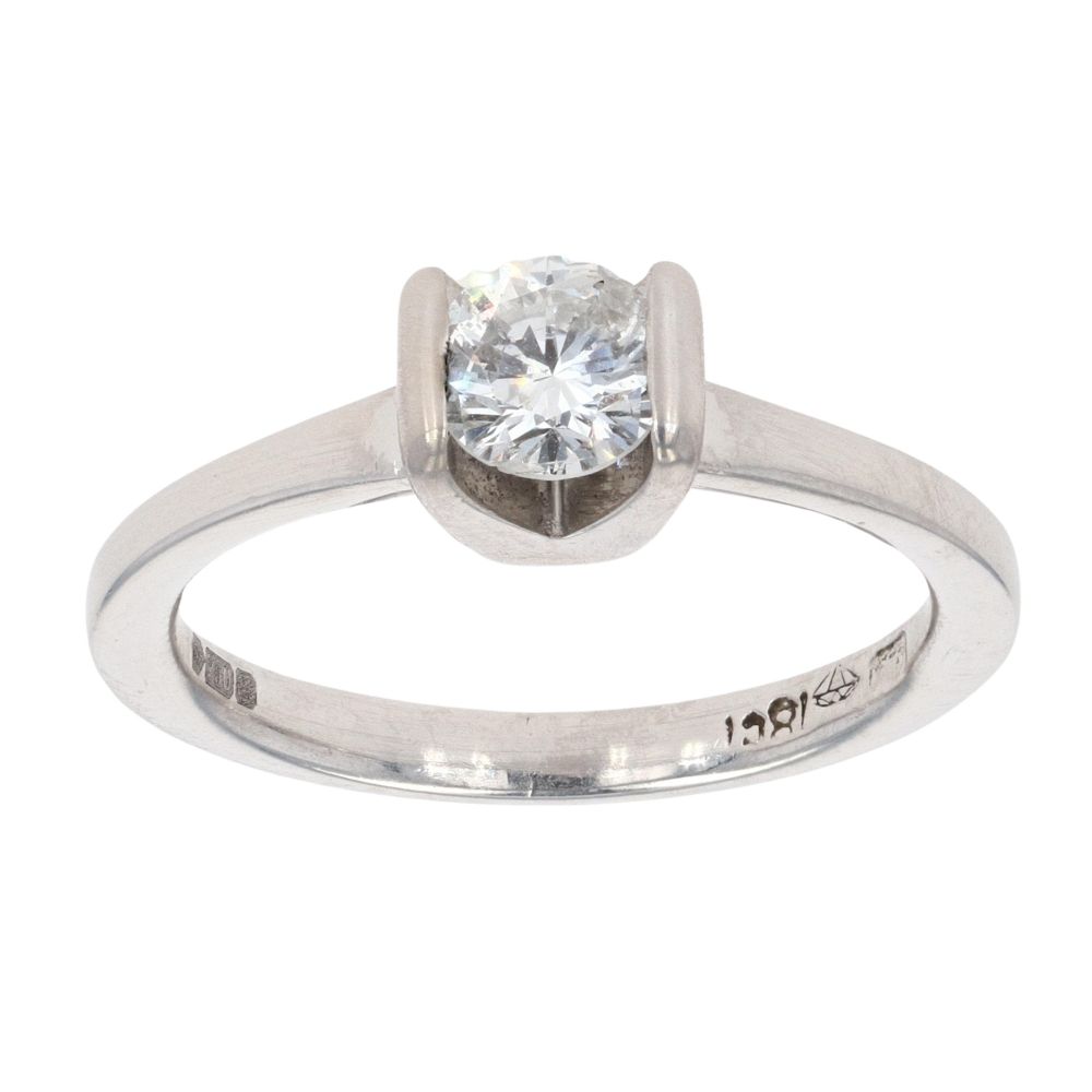 18ct White Gold 0.50ct Diamond Solitaire Ring