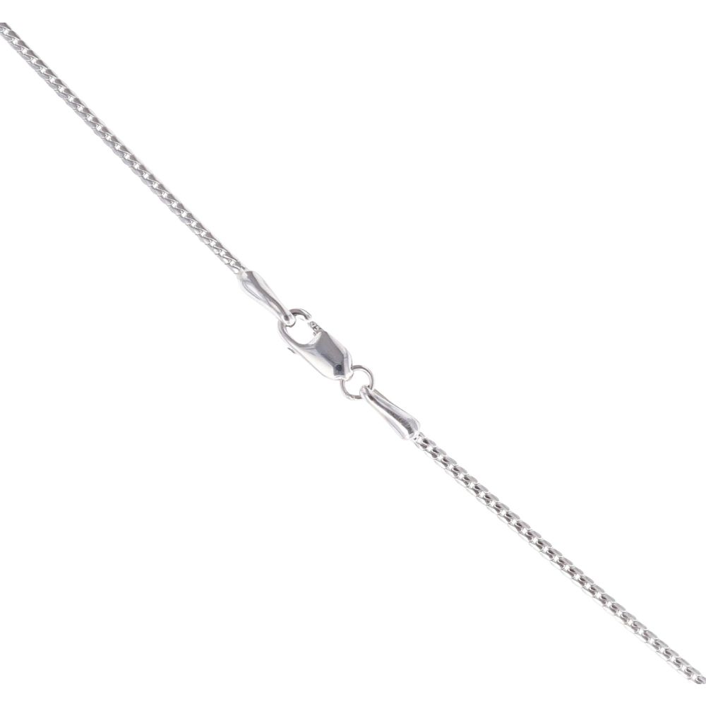 18ct White Gold 0.33ct Diamond Fancy Chain 18"