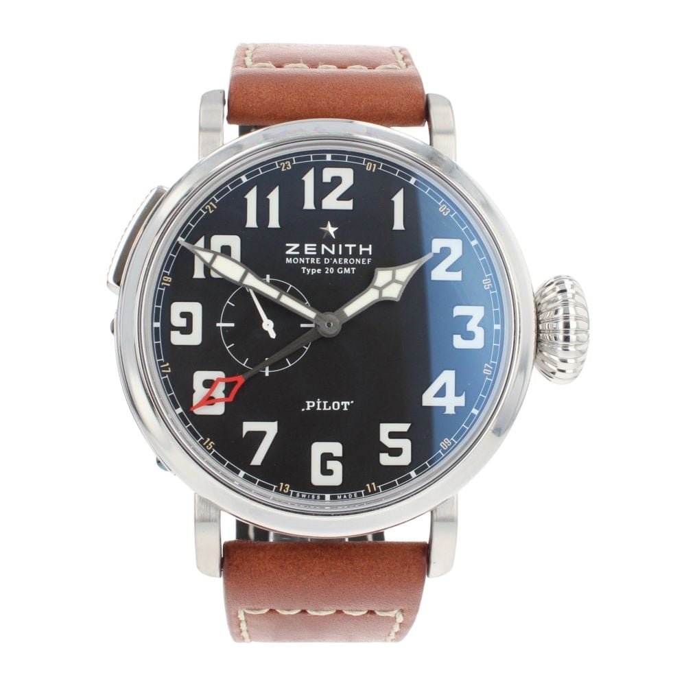 Zenith Pilot Type 20 GMT Pre Owned Watch Ref 03.2430.693
