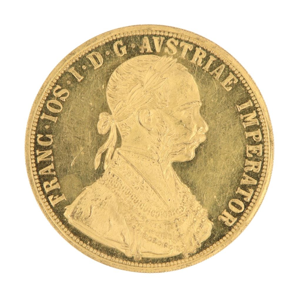 1915 Austrian 4 Ducat Coin