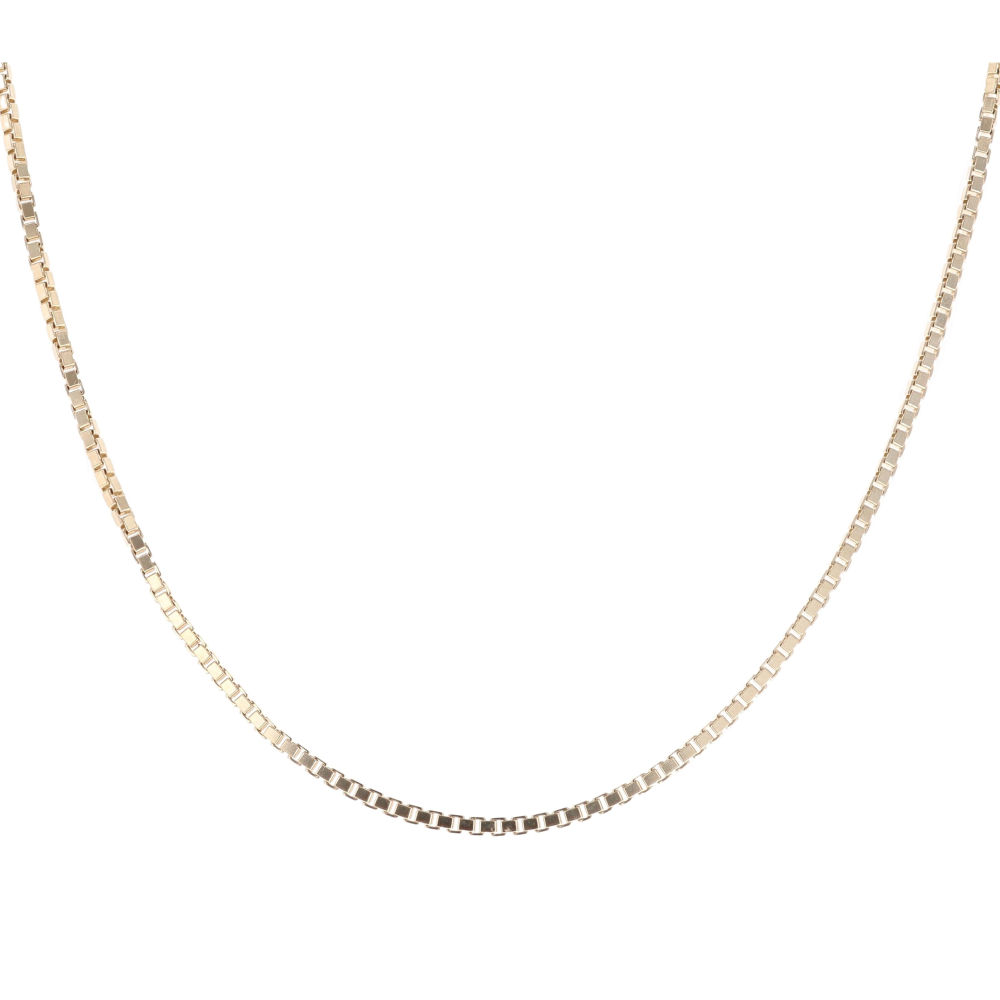 9ct Yellow Gold Box Chain 18"