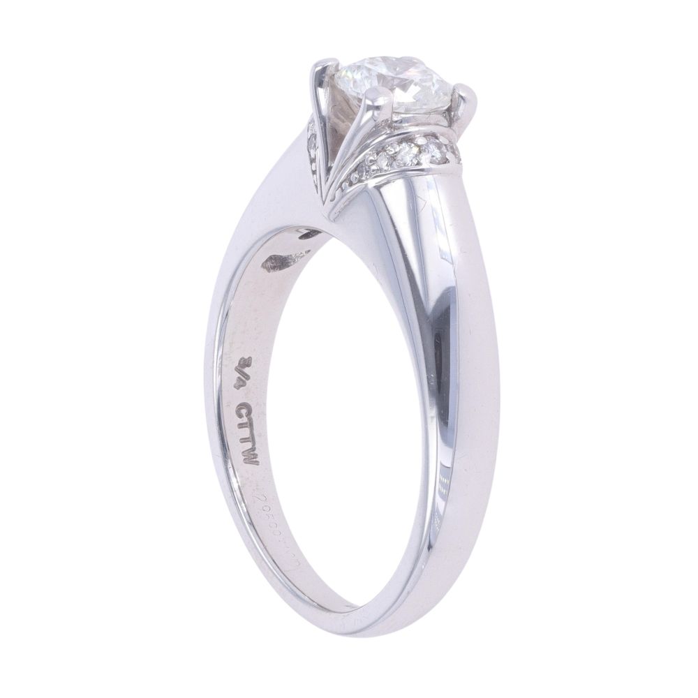14ct White Gold 0.75ct Diamond Solitaire Ring