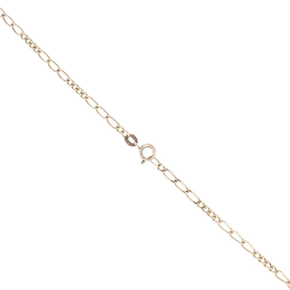 9ct Yellow Gold Figaro Chain 18"
