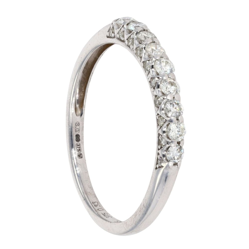 9ct White Gold 0.33ct Diamond Eternity Ring