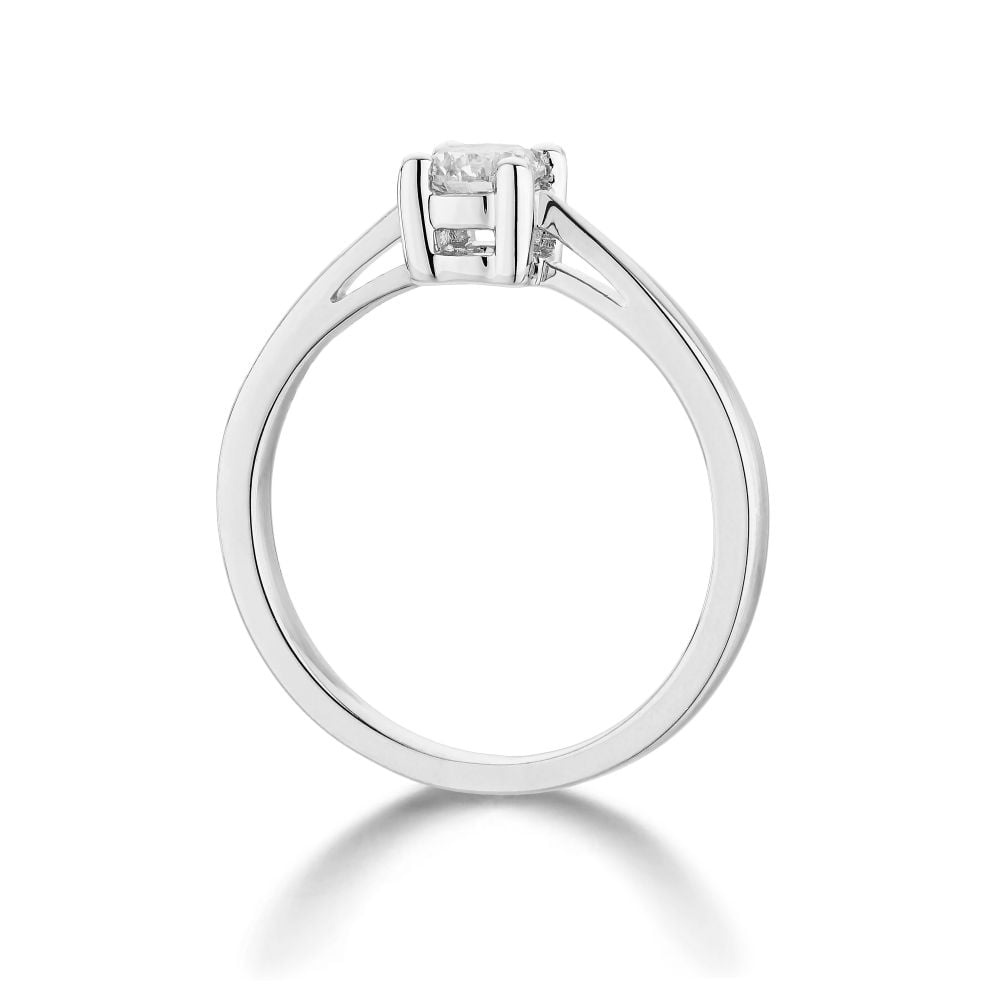 9ct White Gold 0.25ct Diamond Solitaire Ring