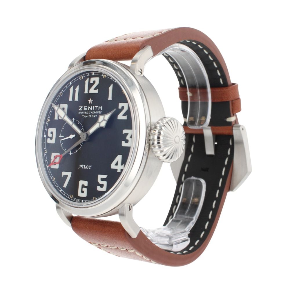 Zenith Pilot Type 20 GMT Pre Owned Watch Ref 03.2430.693
