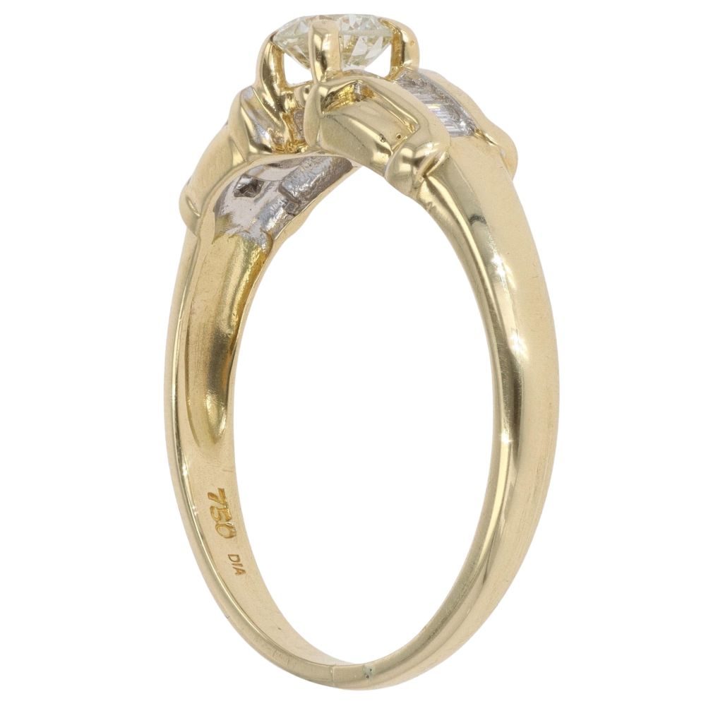 18ct Yellow Gold 0.50ct Diamond Solitaire Ring
