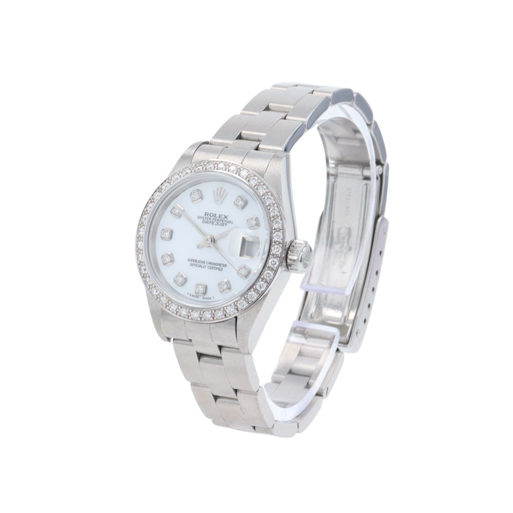 Rolex Custom Oyster Perpetual Date Pre Owned Watch Ref 79160