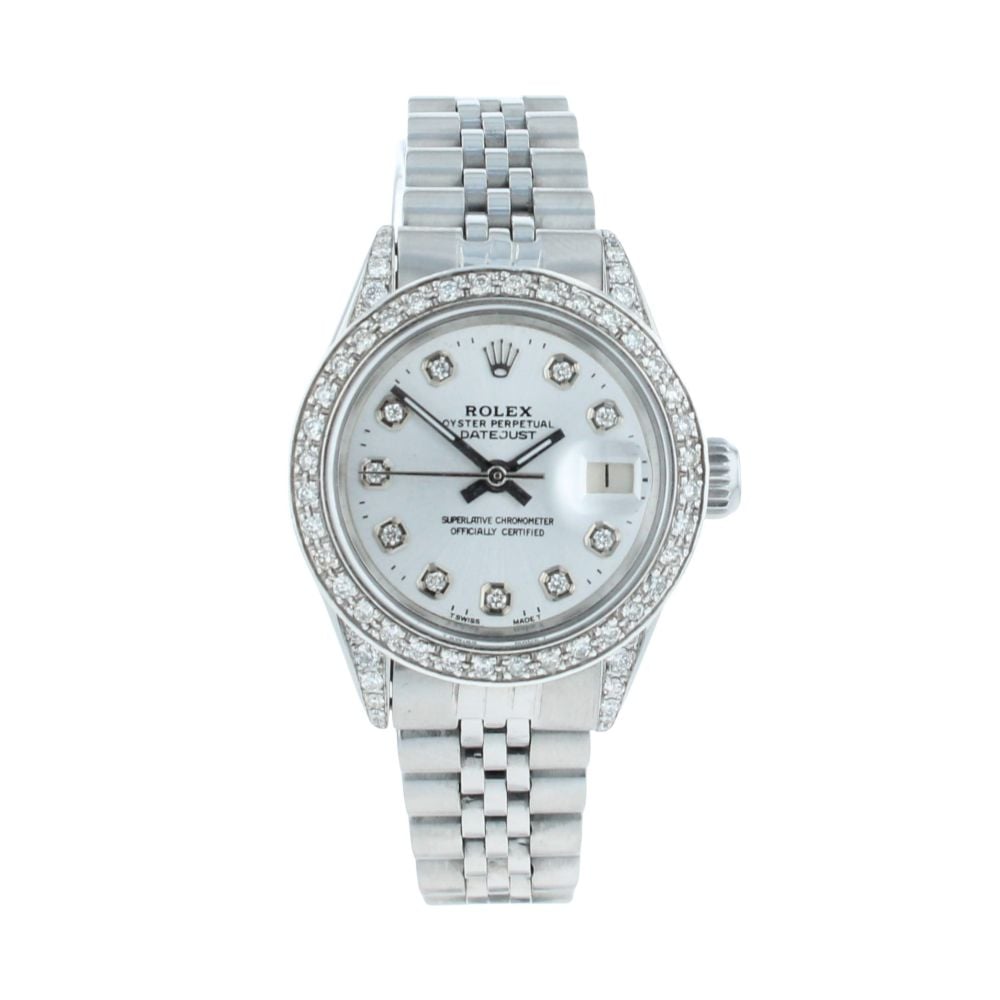 Rolex Custom Datejust Pre Owned Watch Ref 6917