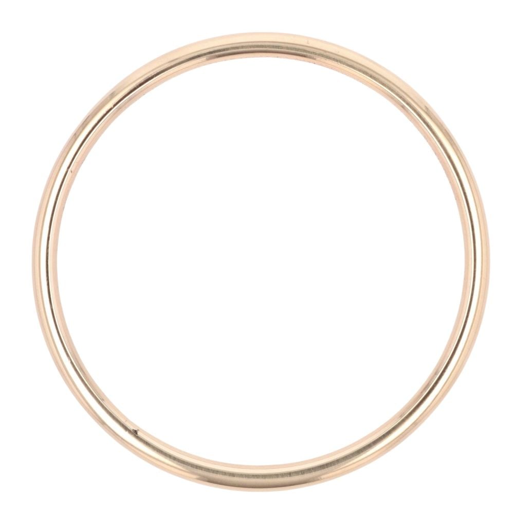 9ct Yellow Gold Plain Solid Bangle
