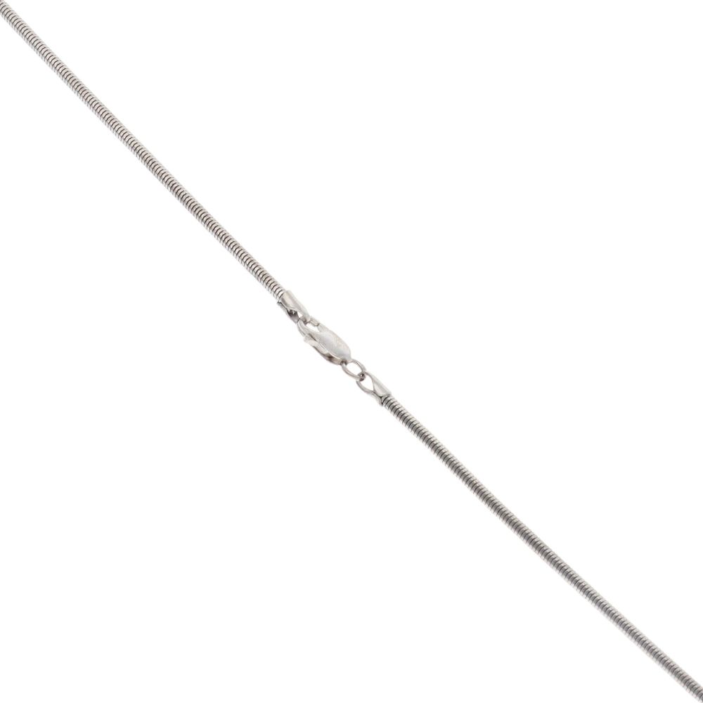 9ct White Gold Snake Chain 18"