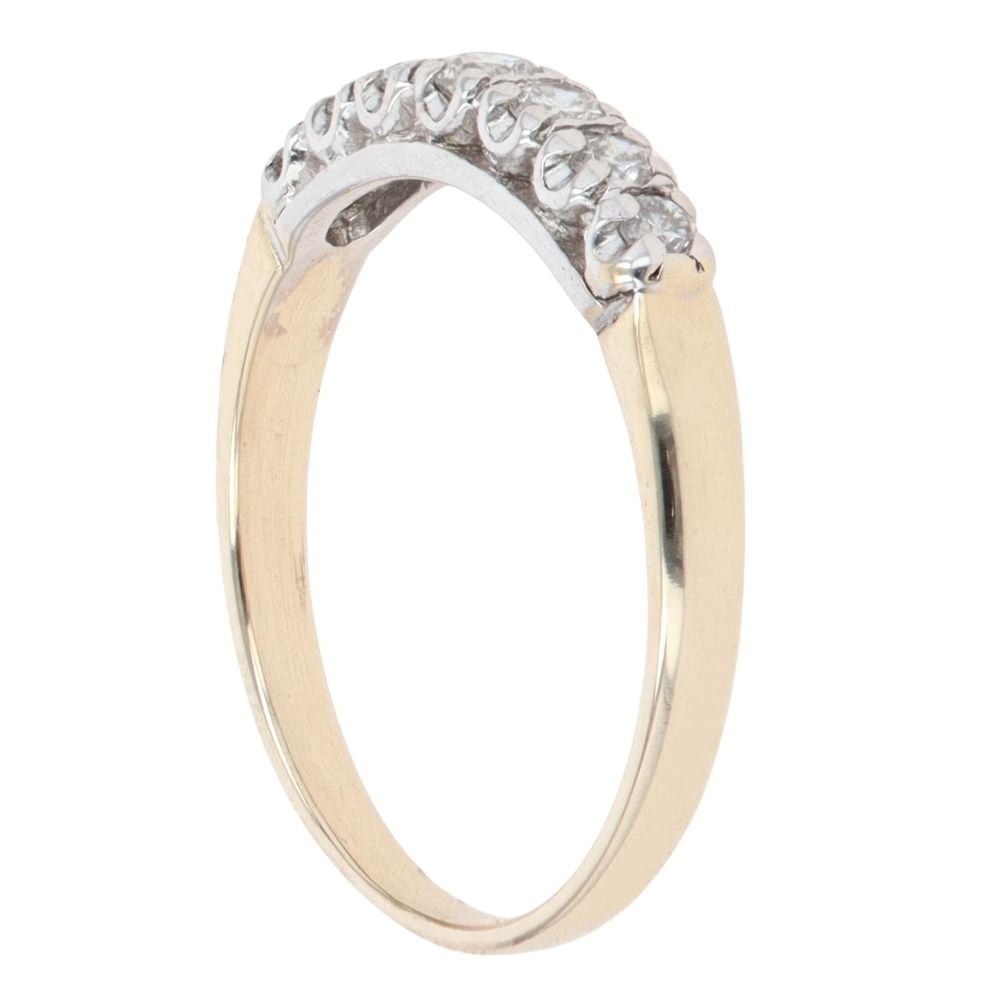 9ct Yellow Gold 0.25ct Half Eternity Ring