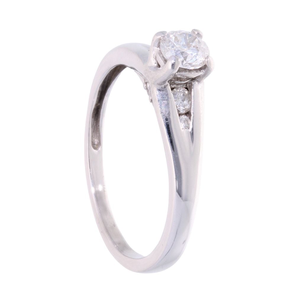 9ct White Gold 0.50ct Diamond Solitaire Ring