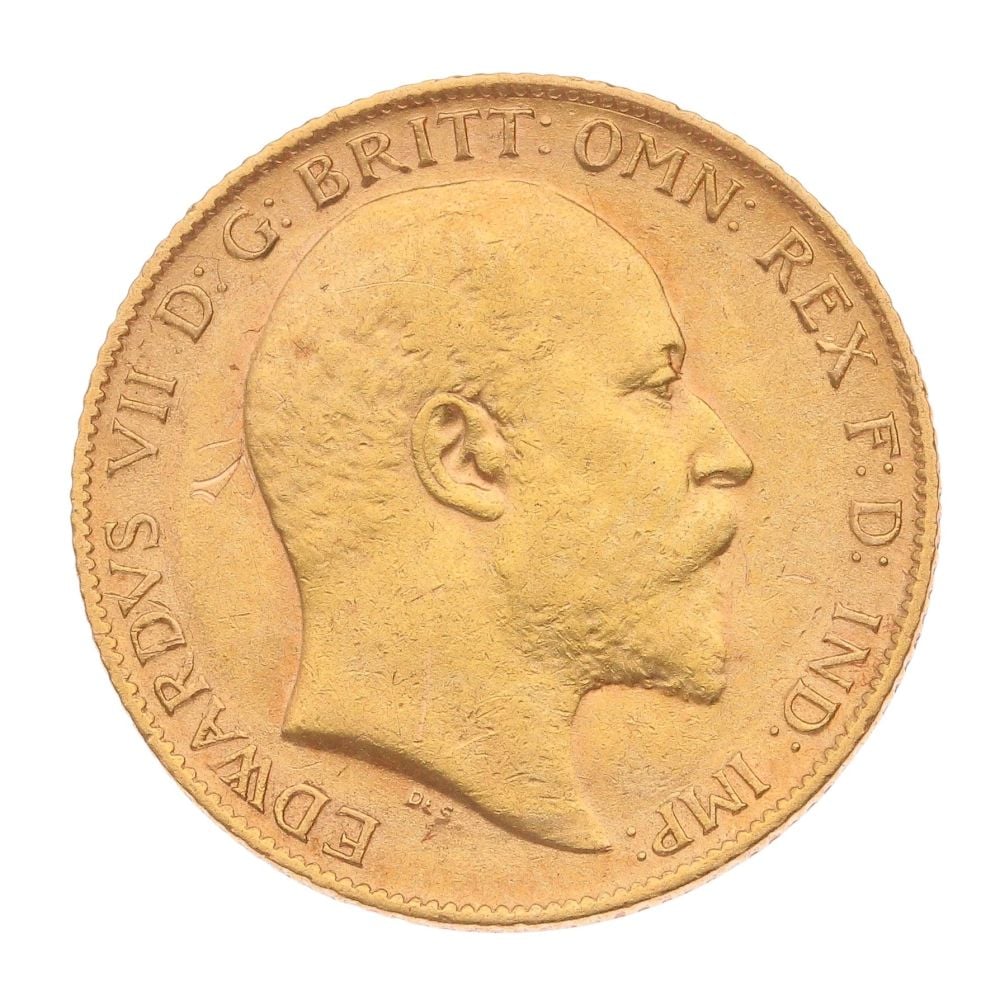 1910 Edward VII Half Sovereign Coin