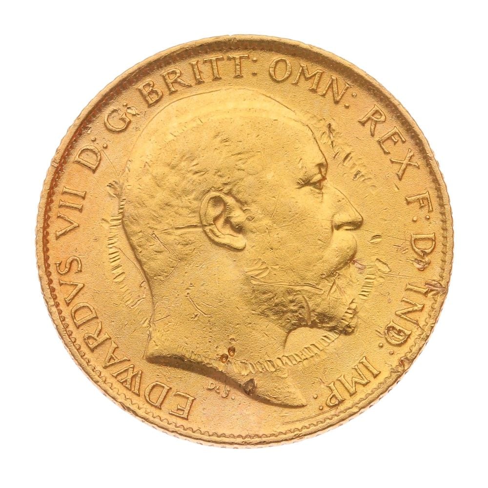 1907 Edward VII Half Sovereign Coin