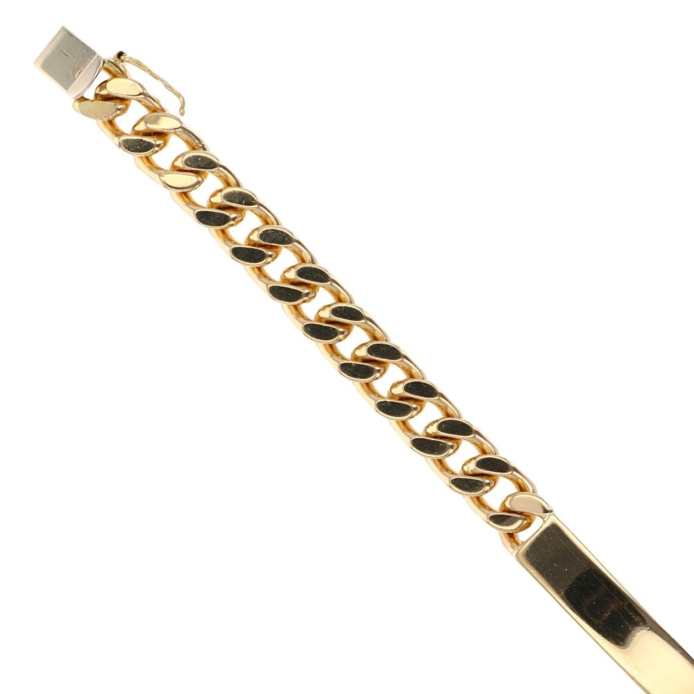 18ct Yellow Gold ID Bracelet 7.5"