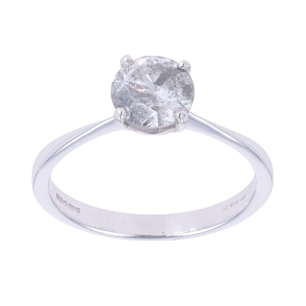 18ct White Gold 1.90ct Brilliant Cut Diamond Solitaire Ring