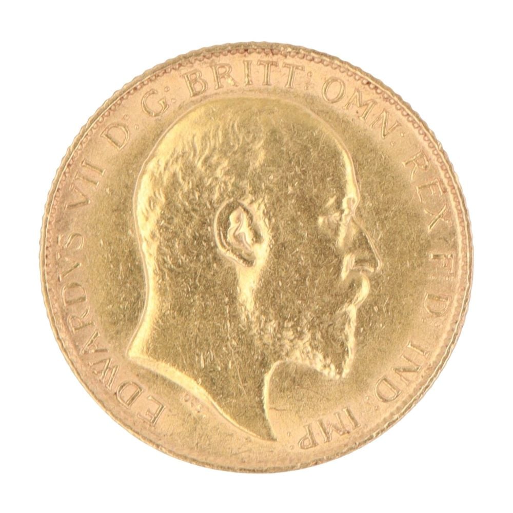 1909 Edward VII Half Sovereign Coin