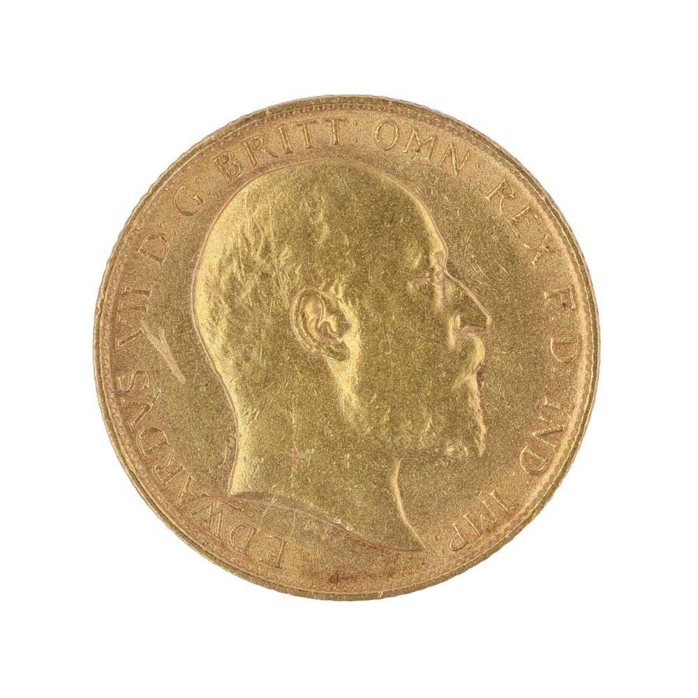 1910 Edward VII Half Sovereign Coin