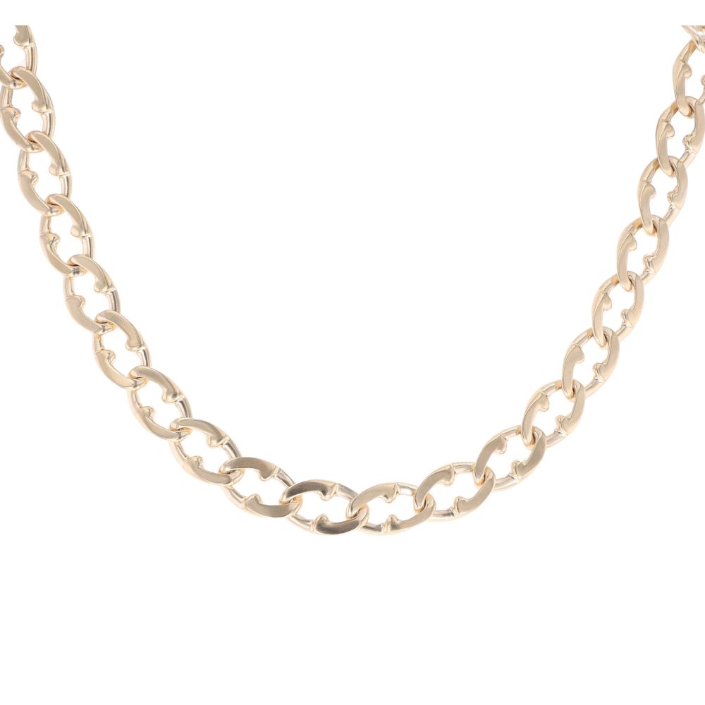 9ct Yellow Gold Oval Linked Chain 16"