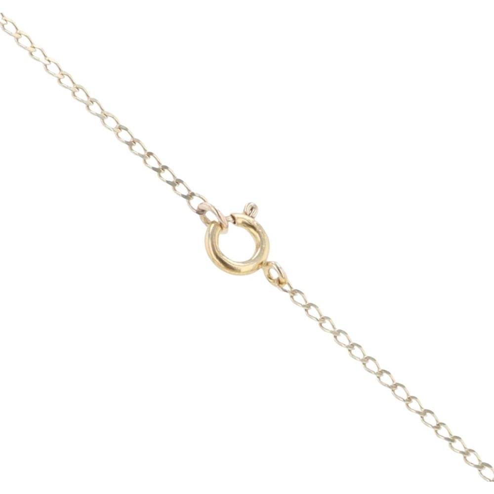9ct Yellow Gold Amethyst Knot Pendant and Chain 18"