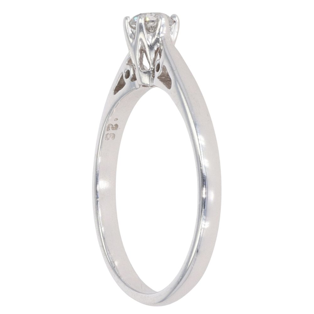 9ct White Gold 0.25ct Diamond Solitaire Ring