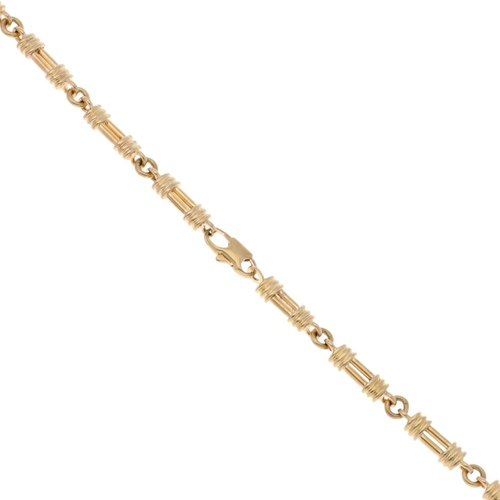 9ct Yellow Gold Barrel Link Chain 28"
