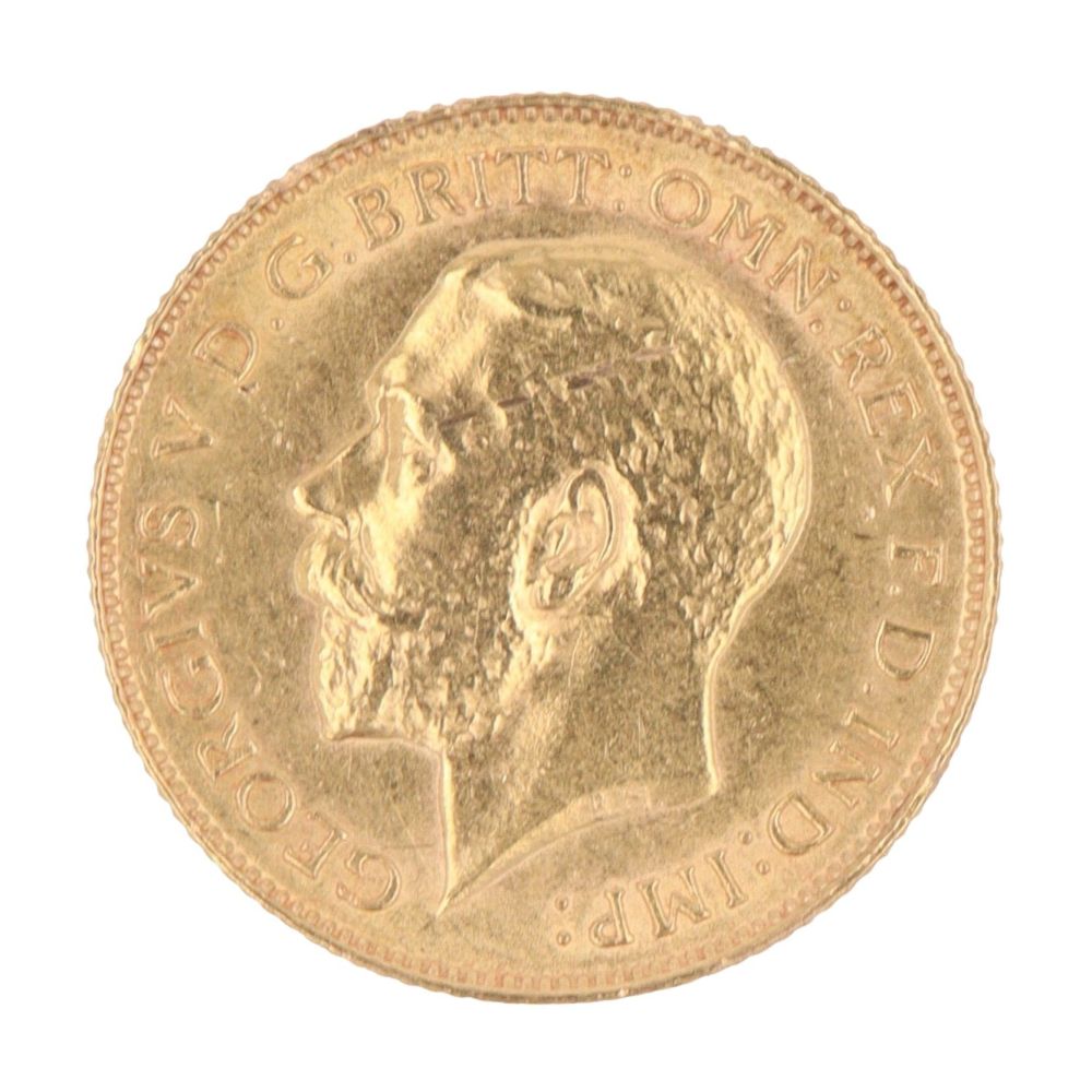 1913 George V Half Sovereign Coin