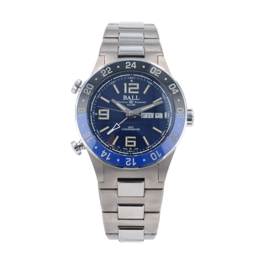 Ball Roadmaster GMT Pre Owned Watch Ref DG-303B-S1CJ-BE