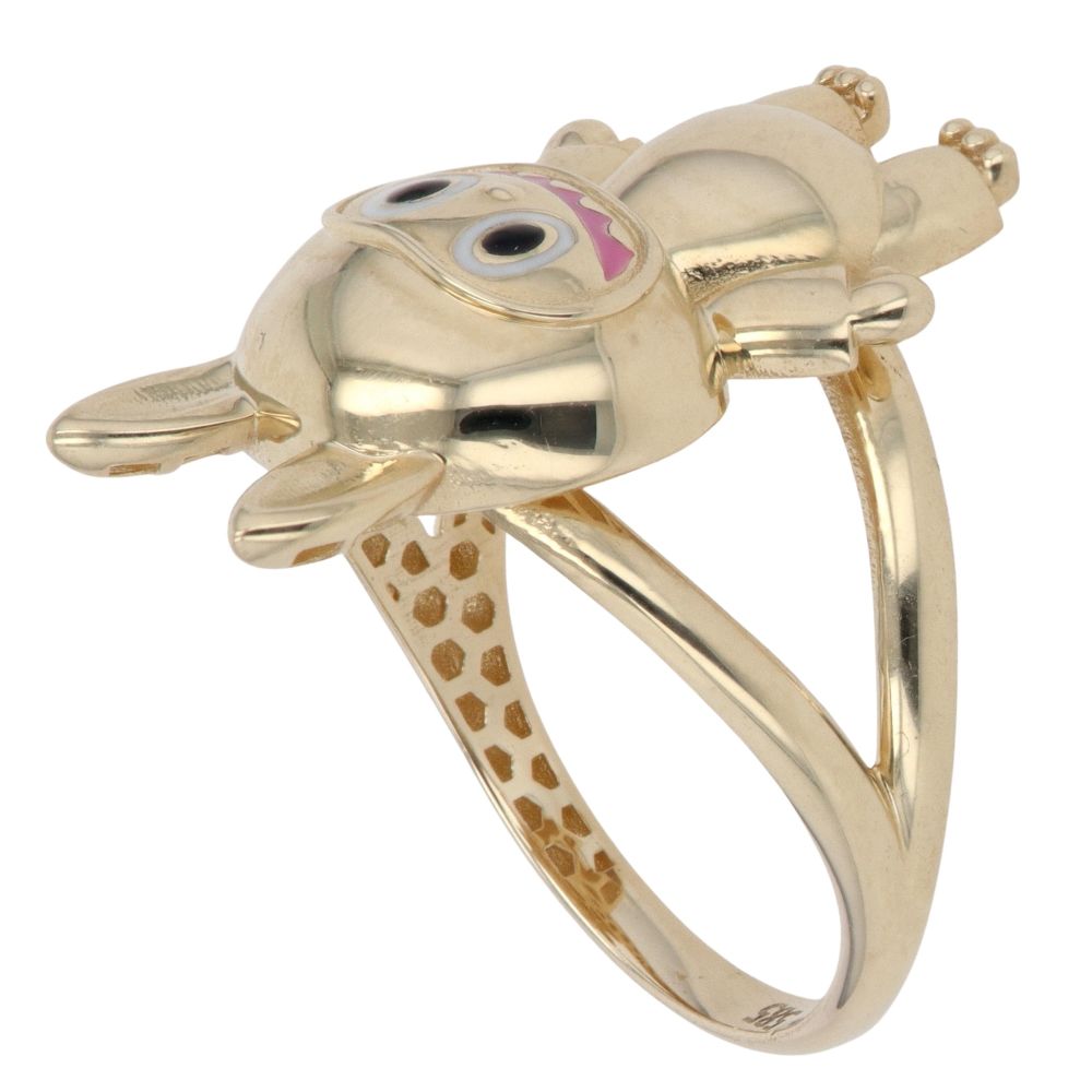 14ct Yellow Gold Plain Bunny Ring RAMS3830003268-P | Ramsdens Jewellery