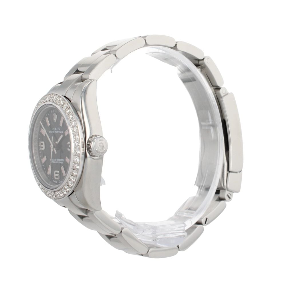 Rolex Custom Oyster Perpetual Pre Owned Watch Ref 176200